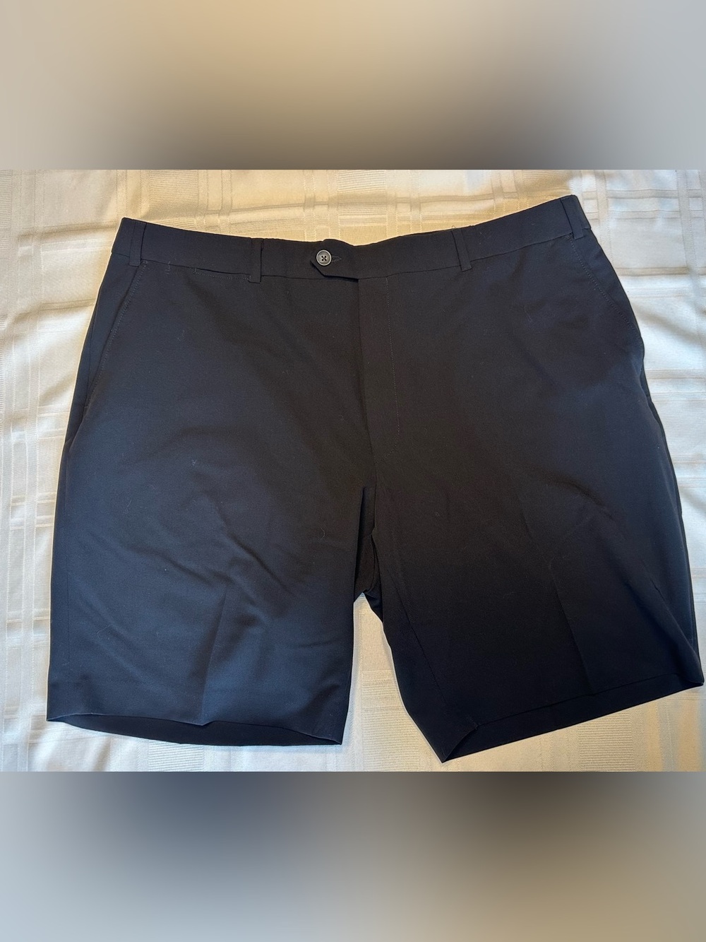 Ballin Men's Size 42 Comfort Eze Black Flat Front Shorts Golf Pre-owned